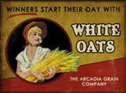 Pubblicità dell'Avena Bianca a Rapture in Funerale in Mare.