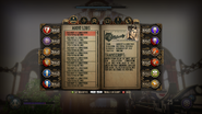 An early version of the user interface menu.