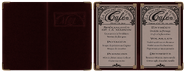 The La Poche du Temps menu (a closed variant can be found in the Manta Ray Lounge, but the inside is never seen in-game).