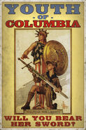 The "Youth of Columbia" poster.