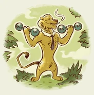 Unused Ryan the Panthera leo Weights Propaganda Fine art