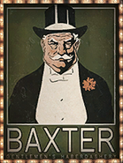 Cut "Baxter" poster.