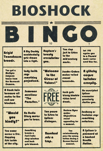 BioShock Bingo Card 1.png