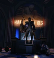 The Patriot in the entrance of the Hall of Heroes.
