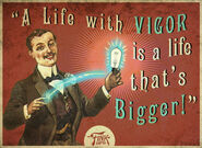 "A Life with Vigor is a life that's Bigger!" advertisement