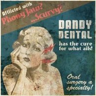 An ad for Dandy Dental from BioShock 2.