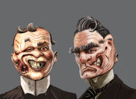 Concept for two Merged citizens.
