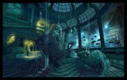 Concept art for Rapture's interior, by Mauricio Tejerina.