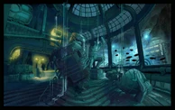 Concept art for Rapture's interior.