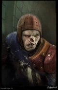 BioShock Film Concept Art - Splicer Football Player