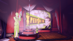 The peep show at Cupid's Arrow.