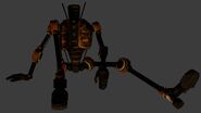 Headless body of unused automaton enemy.