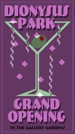 An idea for a "Dionysus Park Grand Opening" poster, unused.