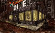 Concept Art for Fishbowl Diner.