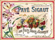 Pave Sigaut Candied Fruit Label