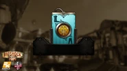 User Interface for picking up a new Gear. The Gear Icon seen here is an earlier version of the Winter Shield Icon.
