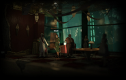 Naledi seen in the Kashmir Restaurant section on the official BioShock 2 page.