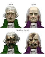 The concept for the Jefferson and Franklin masks.