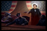 L'assassinio di Lincoln visto in una luce molto positiva.