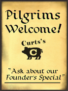 Welcome Sign for Pilgrims.