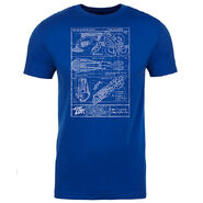 A real-life Sky-Hook Blueprint T-shirt.