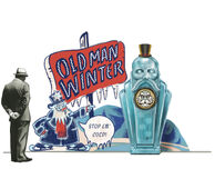 Old Man Winter Standee Display Concept