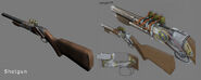 BioShock Shotgun Model and Concept Art