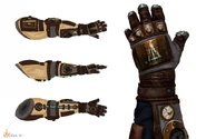Concept art of Subject Delta's arms.