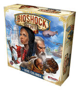 Box art for the board game, starring Handyman, Daisy Fizroy, and... Combstock with a beard?