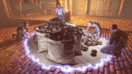 A food sacks summoned through a Tear.