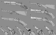 Concept art for the Shotgun.