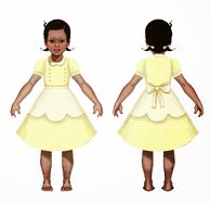 Front and back view of the unused African Little Sister.