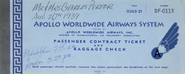 Mr. and Mrs. Porter's ticket book for Apollo Airways.