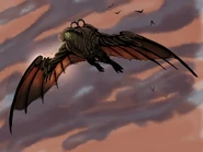 The first concept for the Songbird in flight.