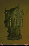 An early version of the Toy Store with a more Art Nouveau style. By Chad King.