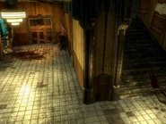 The second floor and stairway.