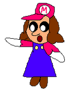 When Mario gets genderbent, he becomes Maria.