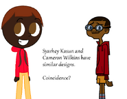 Cameron is compared to Syarhey in terms of design.