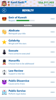 Royalty activitiesactivity page