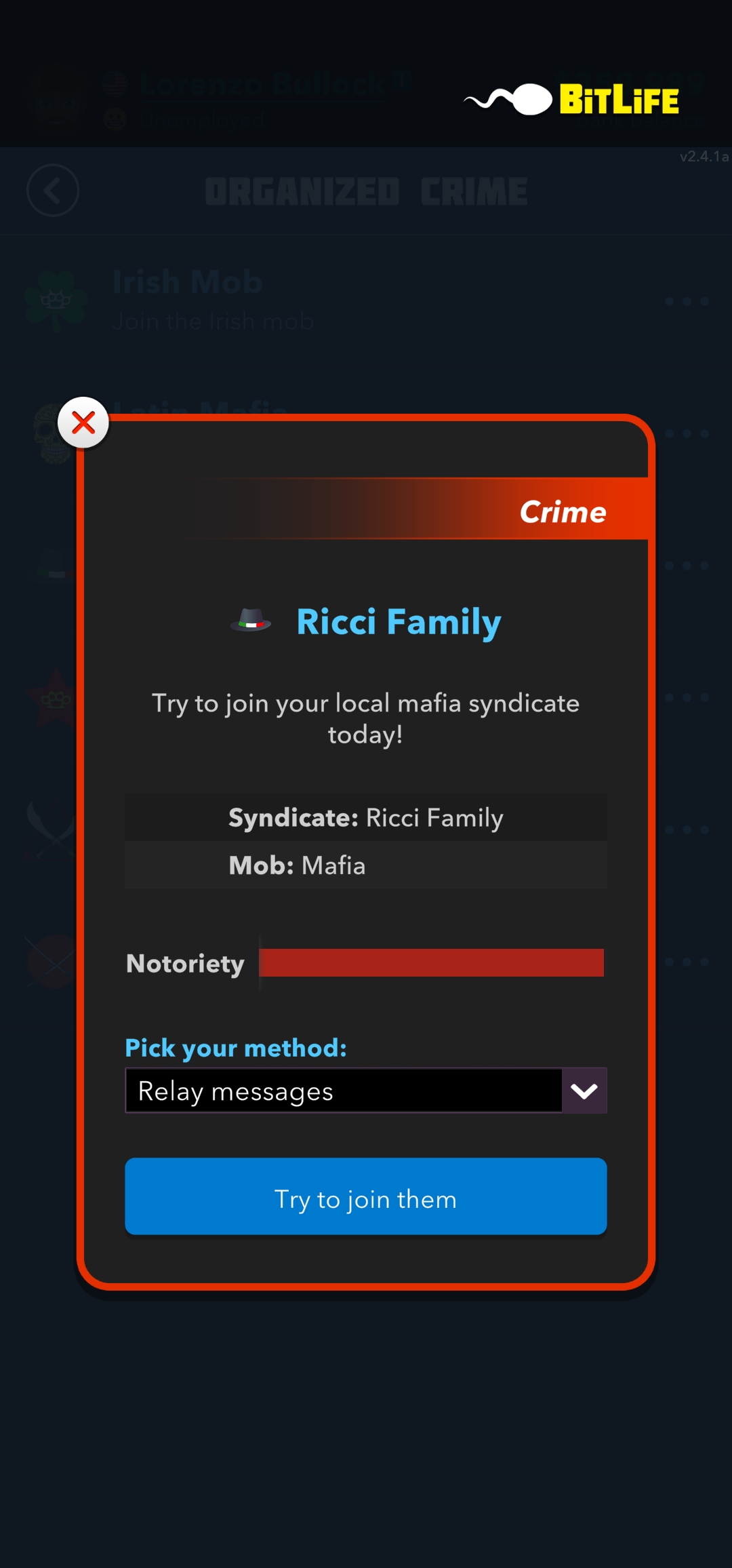 Mafia | BitLife - Life Simulator Wiki | Fandom