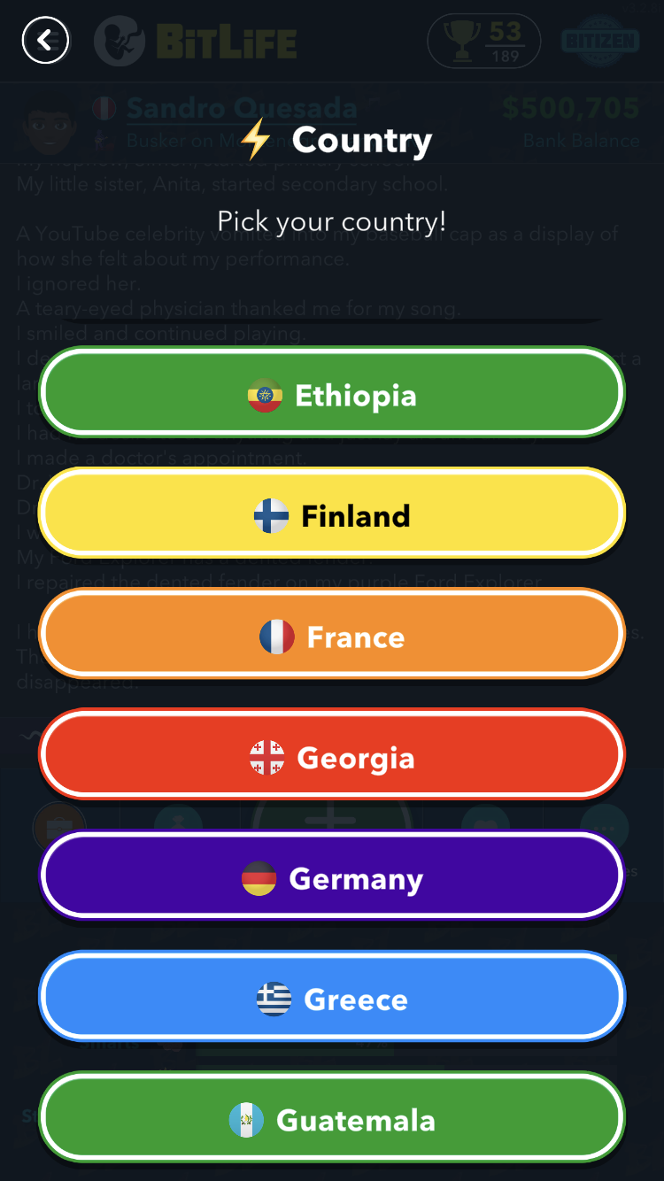 Nations BitLife Life Simulator Wiki Fandom