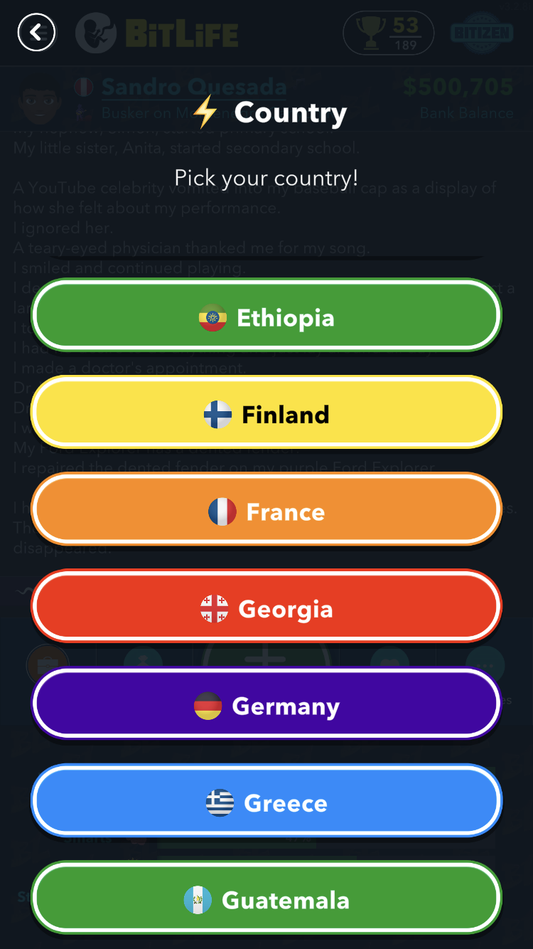 what countries allow conjugal visits bitlife