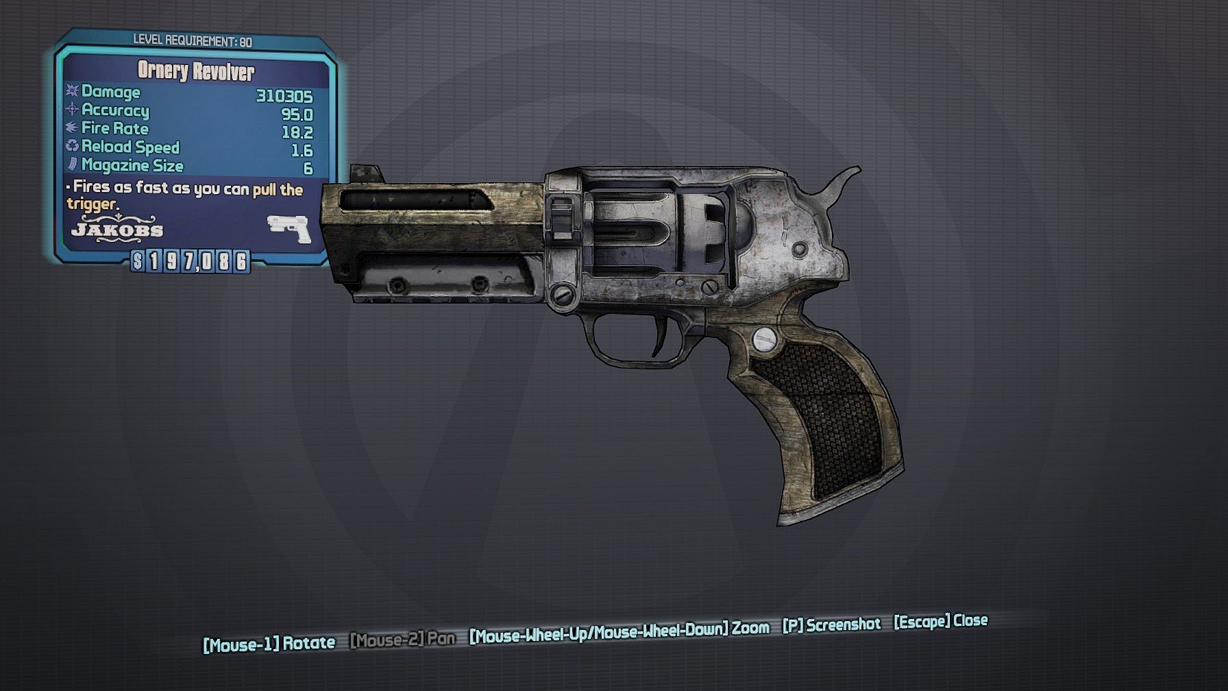 WinGun CO2 Powered Full Metal High Power Airsoft 6mm Magnum