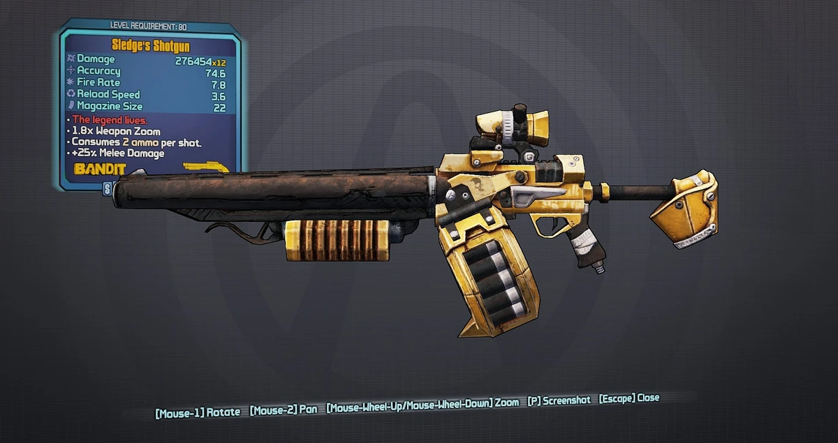 Sledge's Shotgun BL Exodus Wiki Fandom