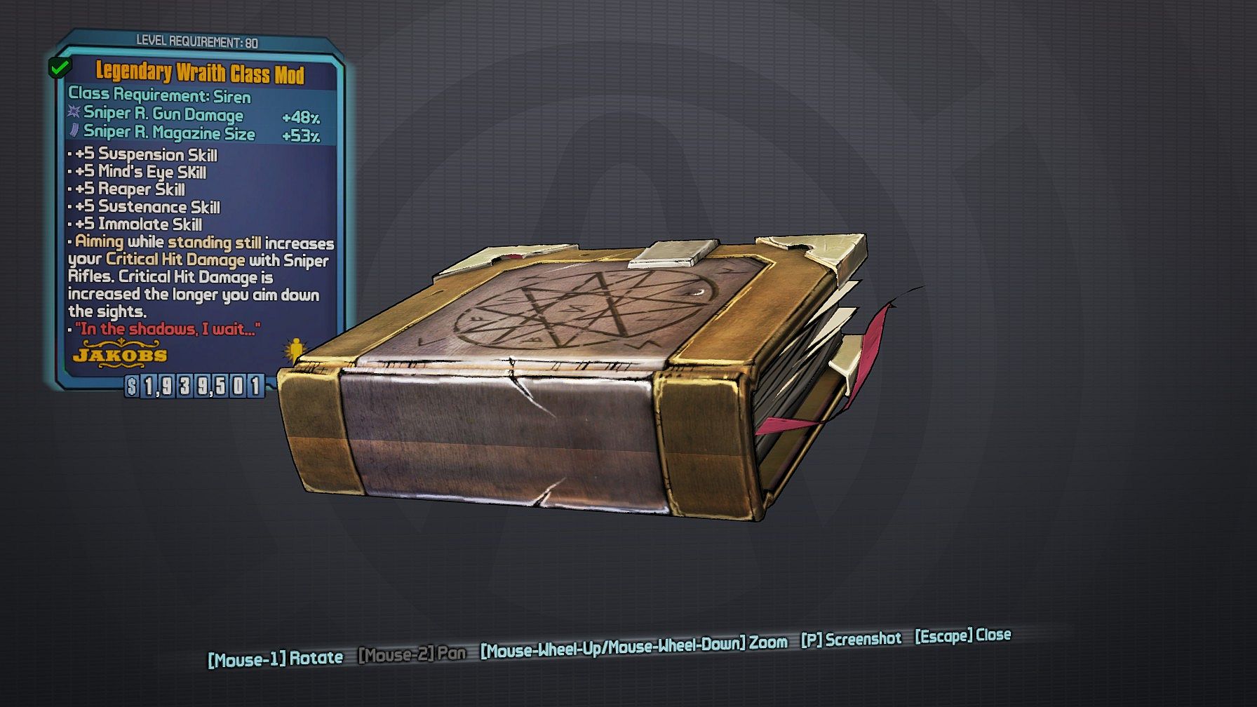 Legendary Wraith | BL: Exodus Wiki | Fandom
