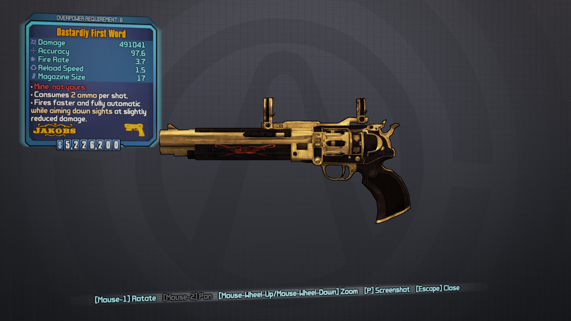 borderlands 2 my first gun