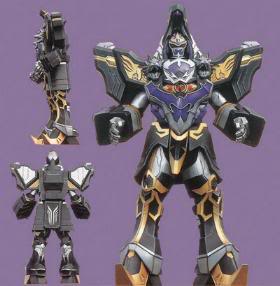 Centaurus Wolf Megazord's appearance from the front, side and back