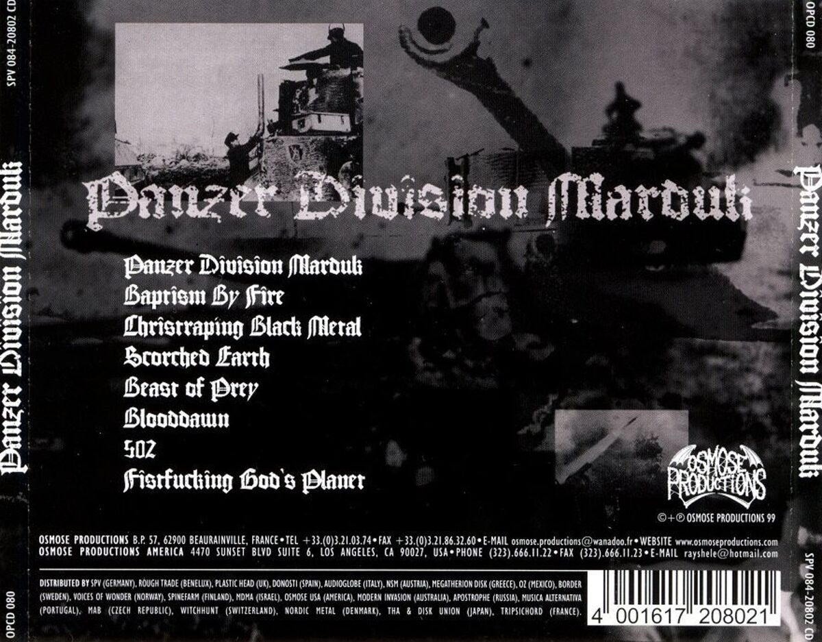 Panzer Division Marduk (Marduk) | Black metal database Wiki | Fandom