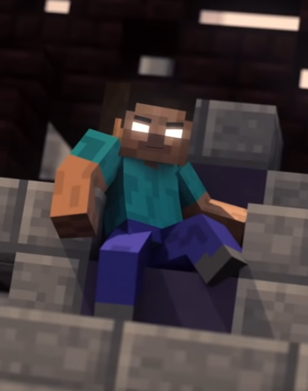 herobrine on minecraft