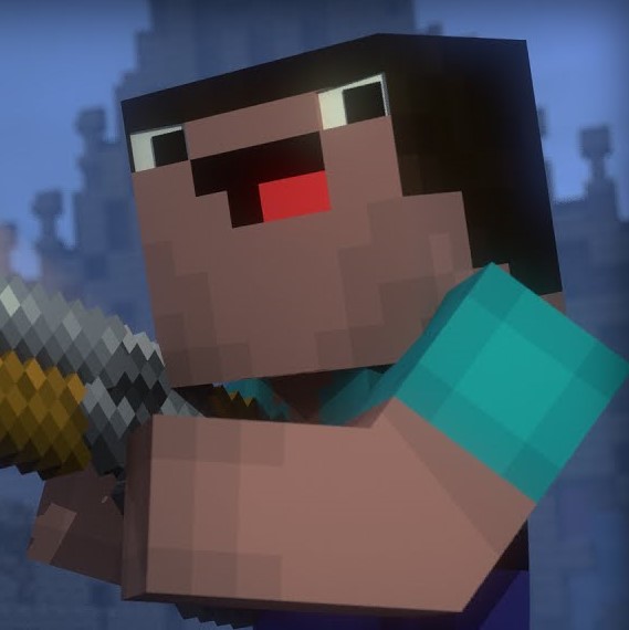 minecraft steve derp face